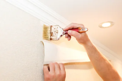 Pose de papier peint à Scherwiller — revêtements muraux et toiles de verre